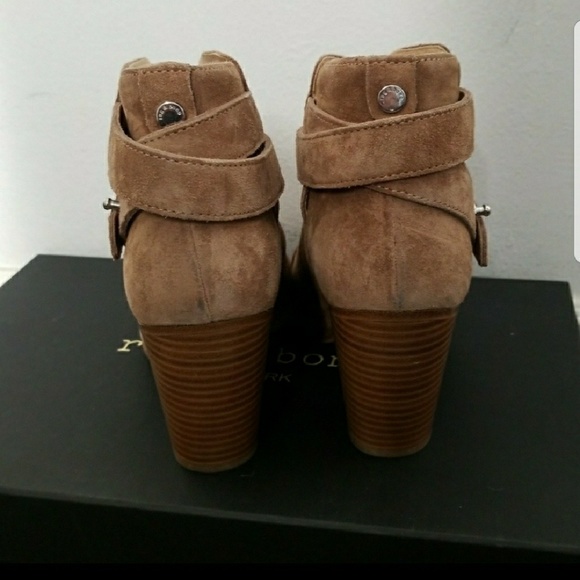 NEW [Rag & Bone] Harrow camel suede booties boots - Picture 2 of 6